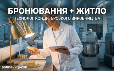 Технолог кондитерського виробництва (м. Кропивницький, з релокацією)