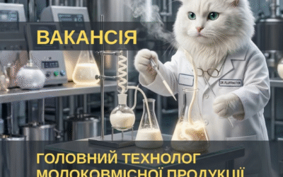 Вакансія: Головний технолог молоковмісної продукції (Харківська обл., Мерефа)