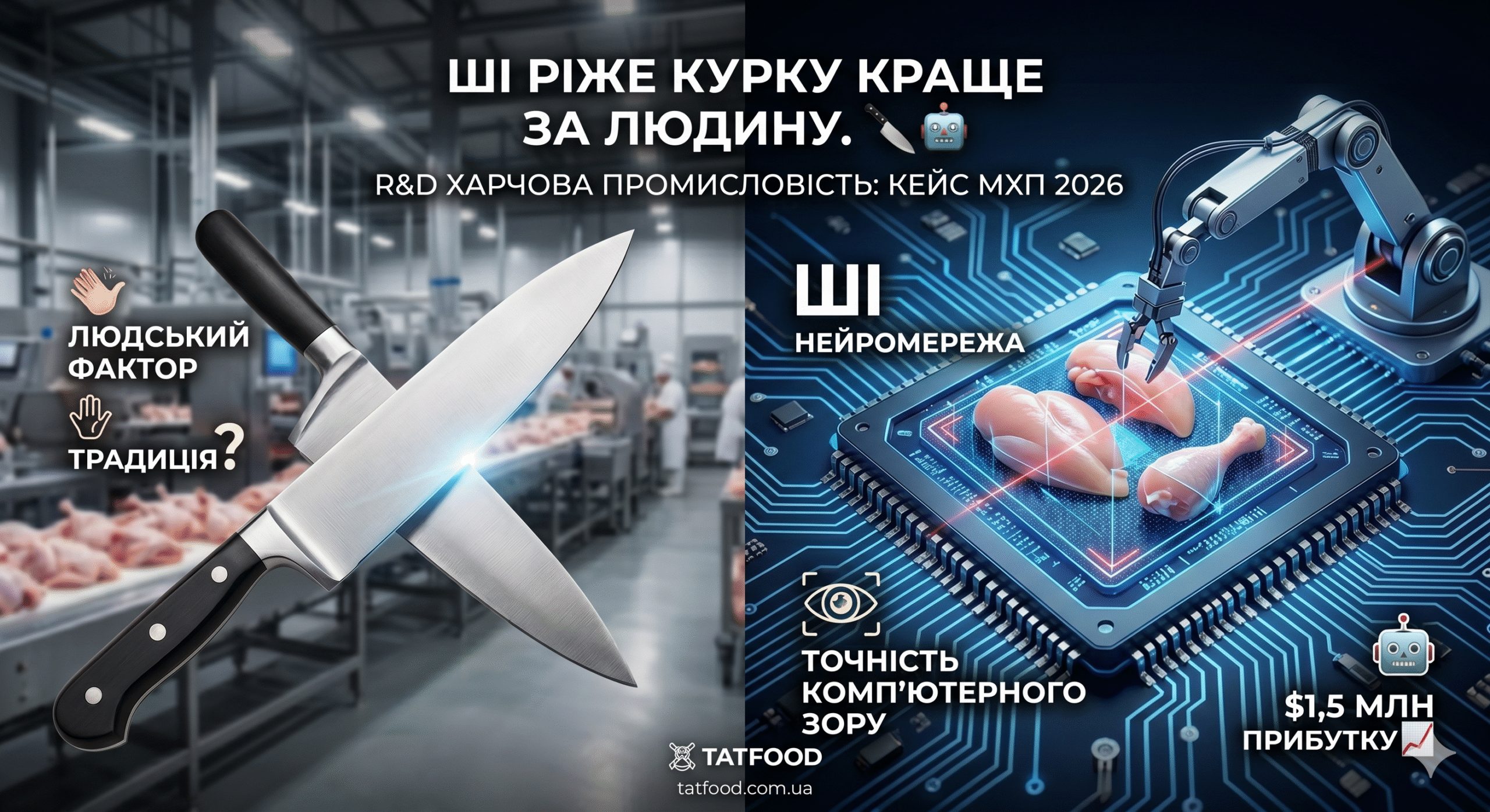 # ШІ на конвеєрі: як нейромережі змінили обвалку м’яса та чому це вирок для старих підходів (Експертний розбір TATFOOD)