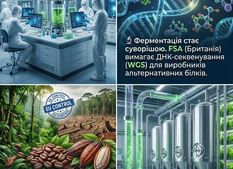 Інновації під контролем: Як нові вимоги ЄС та Британії змінюють харчову промисловість у травні 2026