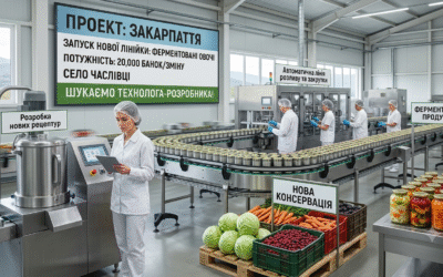Проект: Технолог-розробник плодоовочевої продукції (Ферментація & Компоти)
