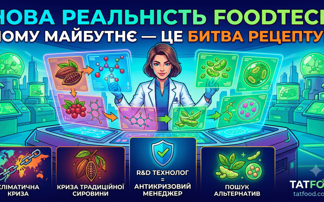 Нова реальність FoodTech: Чому майбутнє харчових технологій — це битва рецептур, а не лише продуктів