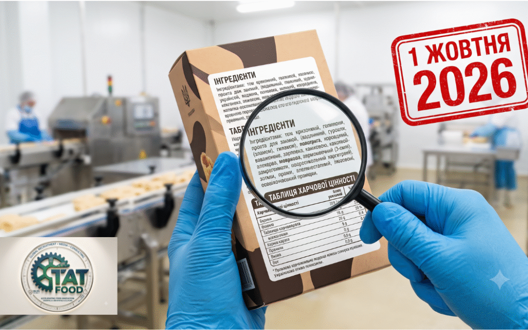 Перевірка етикетки харчового продукту на відповідність новим вимогам маркування з 1 жовтня 2026 року